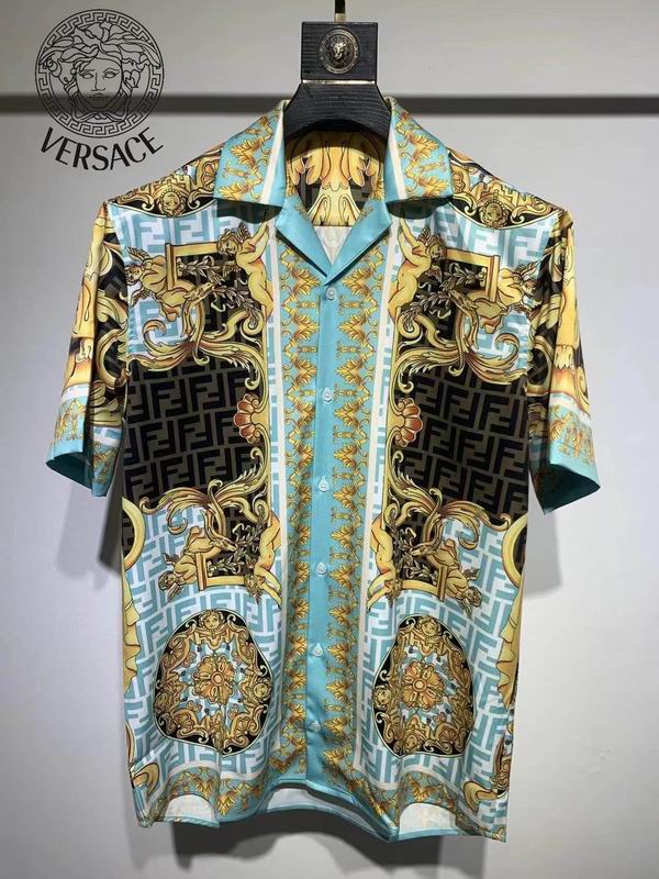 Versace Short Sleeve Shirt Mens ID:20240703-390